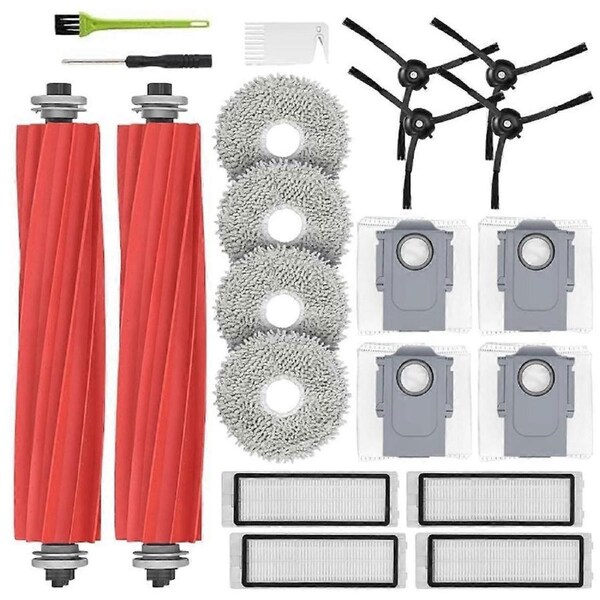 JOYBUY For Q Accessory Kit Replacement Parts Kit with Main Brushes,Mop Pads,Dust Bags,HEPA Filters, Side B