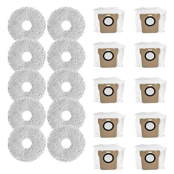 JOYBUY Replacement Dust Bags Mop Cloth for Bot L10S Ultra/ S10/ S10 Pro Robot Vacuum Cleaner Accessories