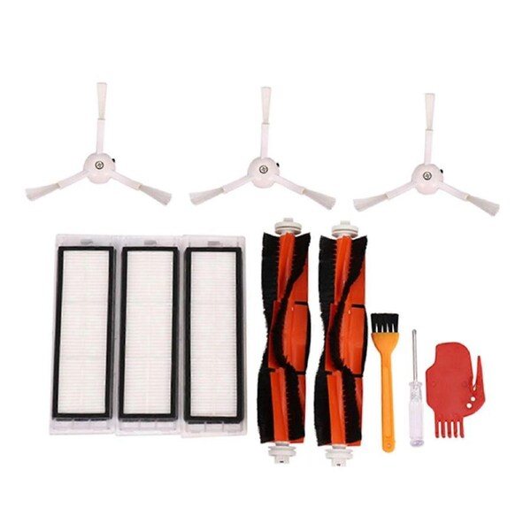JOYBUY 2Pcs Main Brush+3Pcs Hepa Filter+3Pcs Side Brush Vacuum Cleaner High-Efficient Cleaning Sweeping Su