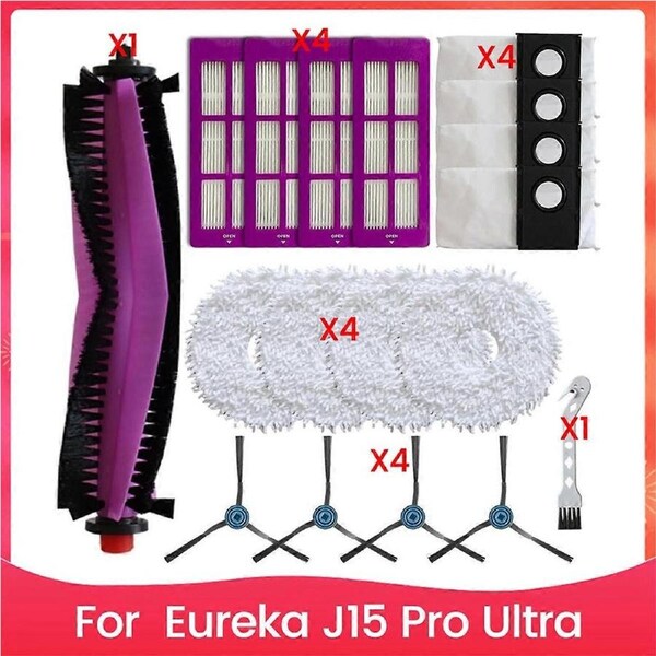 JOYBUY Replacement Parts for J15 Pro Ultra Main Side Brush Filter Mop Cloth Dust Bag Robot Vacuum Cleaner Parts