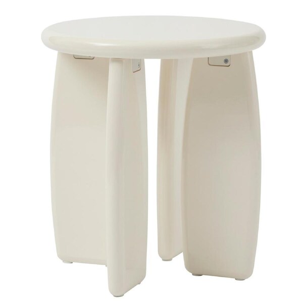 Cooper & Co. Charlie 40cm Gloss Side Table Cream
