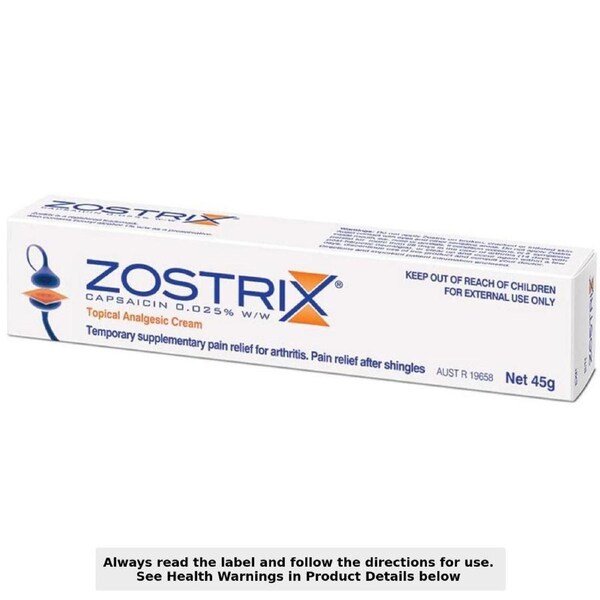 Zostrix Topical Analgesic Cream 45g
