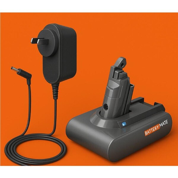 Powerful Battery + Rapid Charger Compatible for Dyson V6 /SV03/SV04/DC59/DC61 - Long Runtime