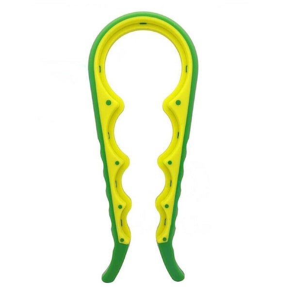 Cap Rubber Jar Opener Lids Arthritis Bottle Multi Purpose Twister Can - 4 in 1 Green and Yellow