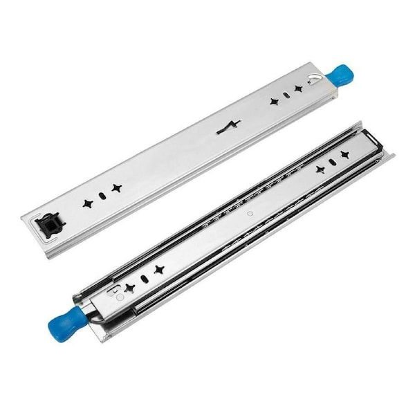 Locking Drawer Slides 125KG Heavy Duty Runners Trailer 500-2000mm Draw Slide - 2x 600mm 1200mm