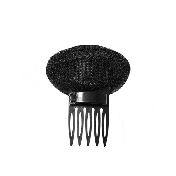DIY Invisible Hair Volume Increase Fluffy Puff Sponge Pad Clip Comb Girls - 2x Black