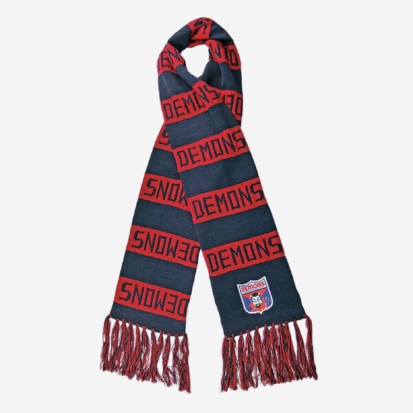 AFL Heritage Bar Scarf - Melbourne Demons - Supporter Team Wear