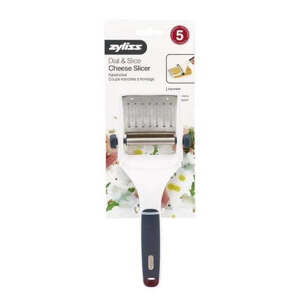 Zyliss Dial & Slice Cheese Slicer w/ Adjustable Thickness - White/Charcoal