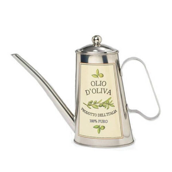 Cuisena 500ml Stainless Steel Oil Can w/ Lid - Silver