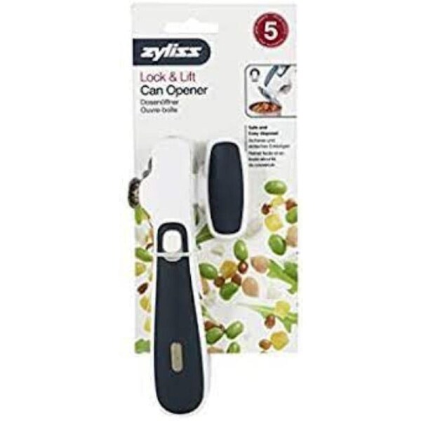 Zyliss Lock N Lift Ergonomic Manual Can Opener - White/Grey