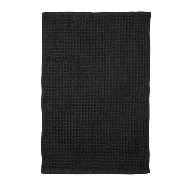 2pc Ladelle Versitle Durable Chunky Waffle Charcoal Kitchen Towels - 45x70cm