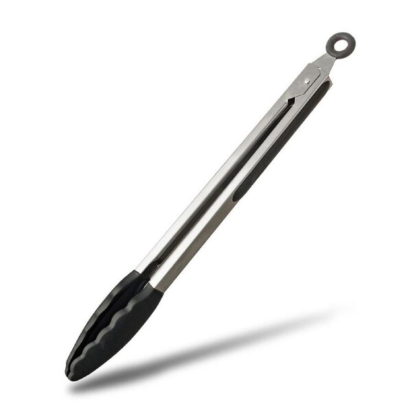 Cuisena 23cm Stainless Steel Locking Tong w/ Silicone Head
