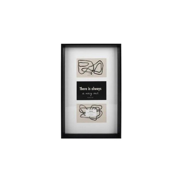 Unigift Soho Collage 3-Slot Photo Frame Portait Landscape - Black 10x15cm
