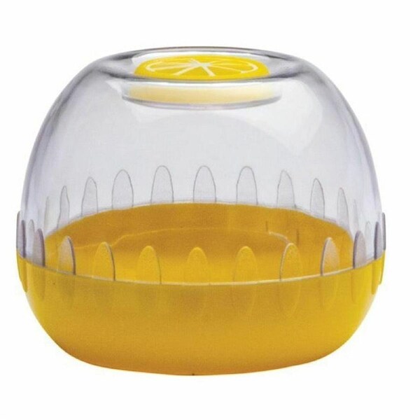 Cuisena Fresh Keeper Pod Citrus Flattened Lid Textured Cover - 8.5x7.2 cm