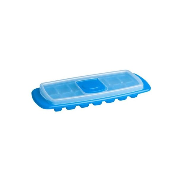 Cuisena Ice Cube Tray With Lid 14 Cubes BPA-Free Plastic Dishwasher safe - Blue