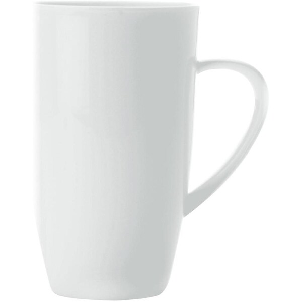 Maxwell & Williams White Basics Coupe Mug Tall Prorcelain Microwave Safe - 600ml