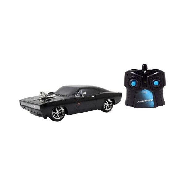 Fast & Furious Dom's 1970 Dodge Charger 1:24 Scale Remote Control Muscle Car 6y+