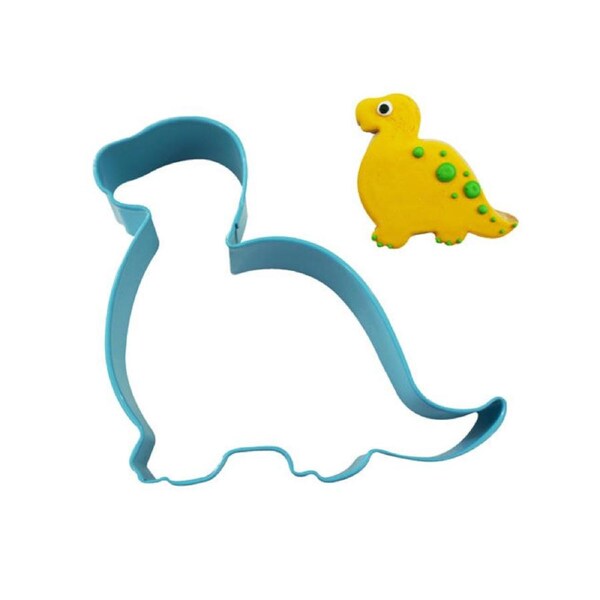 Bakeria Cookie Cutter Brontosaurus Baby 11.4cm Bakeware Made From Plastic - Blue