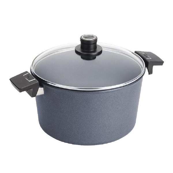 Woll Diamond Lite Fixed Handle Induction Stock Pot With Lid Oven Safe - 24cm/5L