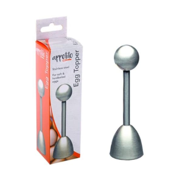 Appetito Stainless Steel Egg Topper For Soft and Hardboiled Handwash - Silver