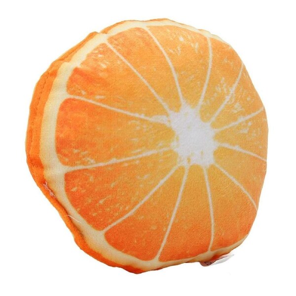 Fruit Plush Dog Toy Cartoon Cute Interactive Soft Bite Resistance Squeaky Plush Dog Toys for Small M