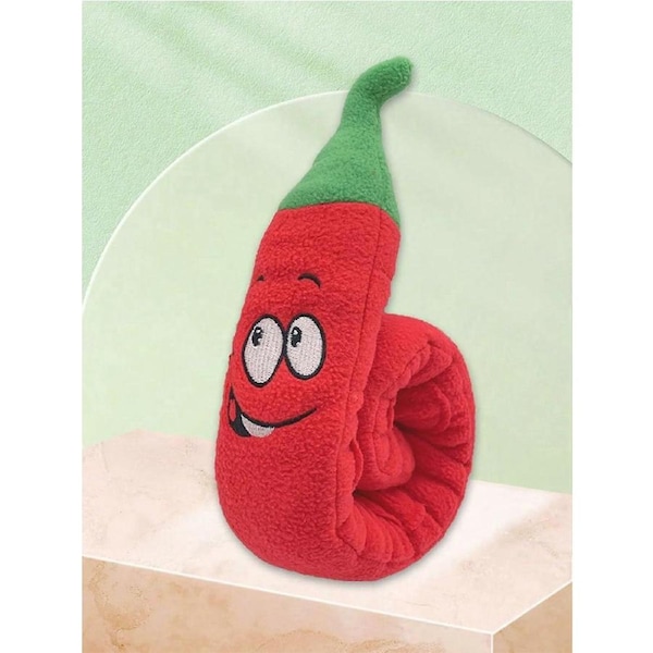 Dog Squeaky Toys Cute Red pepper Plush Small Dog Toys for Small Medium Large Dogs, Dog Smelling Toys Interactive Puzzle Toys