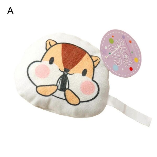 Cat Toy Cute Small Animal Shape Playing Toy Plush Toy Cat Teaser Toy For Kitten