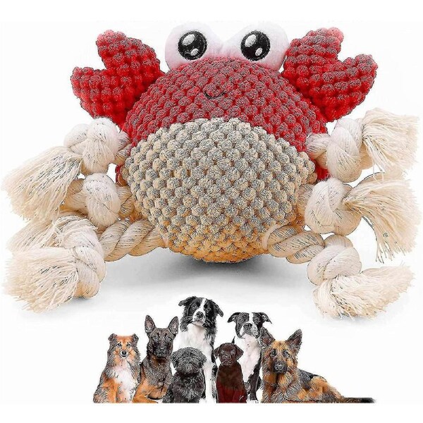 Dog Toys , Squeaky Dog Chew Toys For Small To Medium Dogs , Durable Rope Toys For Puppies , Plush In