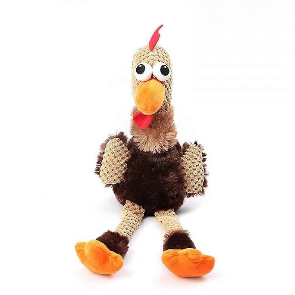 Rooster Plush Toys Squeaky Dog Toys, Anxiety Reducer for Small to Large Dogs