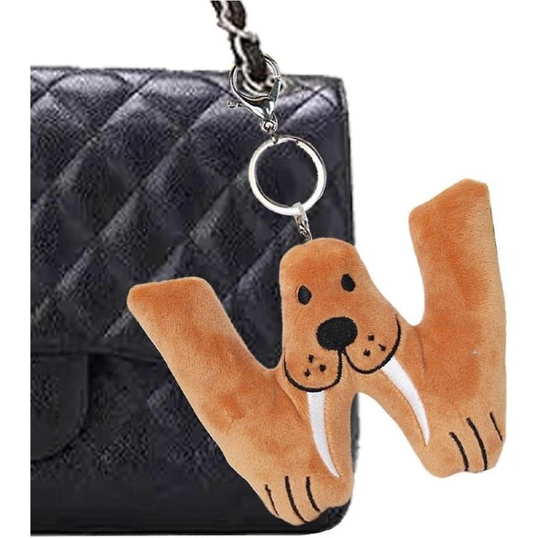 Alphabet Plush Toys - Alphabet Stuffed Toys Chain - Keychain Small Gift Cute Plush Bag Pendant Creat