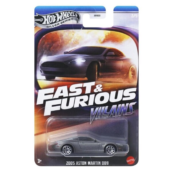 Hot Wheels Silver Series Fast & Furious Villains Diecast Car 1:64 - 2005 Aston Martin DB9
