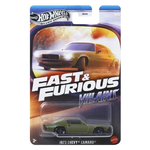 Hot Wheels Silver Series Fast & Furious Villains Diecast Car 1:64 - 1973 Chevy Camaro