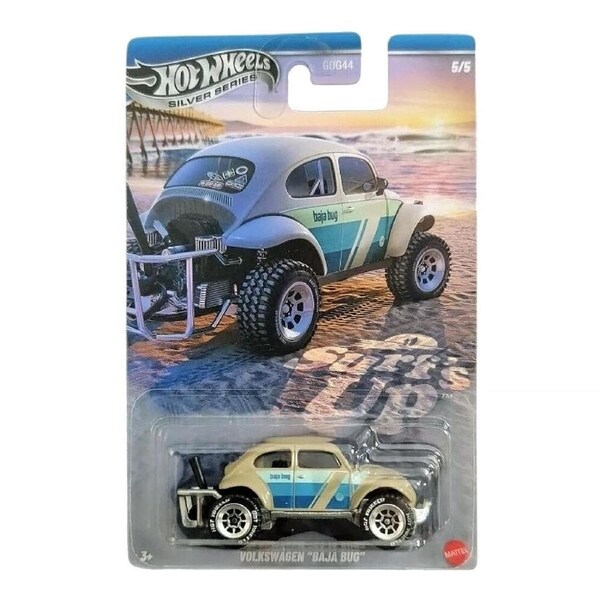 Hot Wheels Silver Series Surf's Up Diecast Car 1:64 - Volkswagen Baja Bug