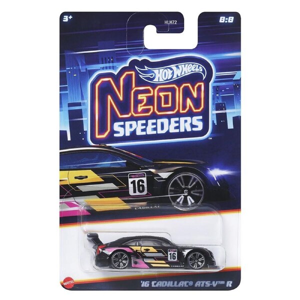 Hot Wheels Neon Speeders Diecast Car 1:64 - '16 Cadillac ATS-V R