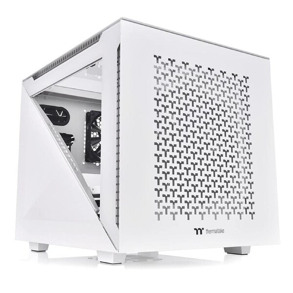 Thermaltake Divider 200 TG Air mATX Case - Snow (CA-1V1-00S6WN-01)