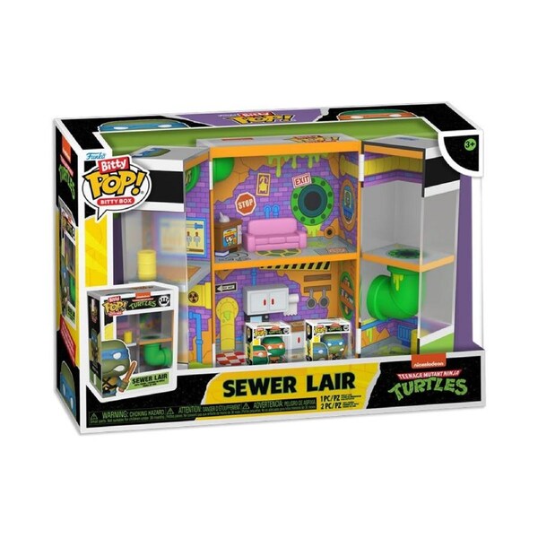 Teenage Mutant Ninja Turtles Sewer Lair Bitty Box Playset Funko POP! Vinyl