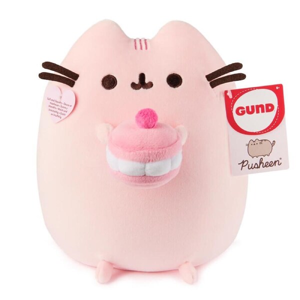Gund Pusheen Snackable Squisheen Plush with Macaron 24cm