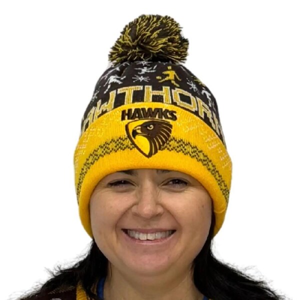 Hawthorn Hawks Adult Ugly Beanie