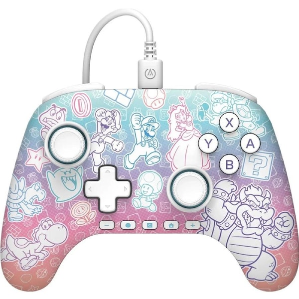 PowerA Advantage Wired Controller Hall Effect Modules Nintendo Switch 2 Mushroom Kingdom