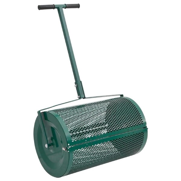 Compost Spreader Green Ø40x60 cm Steel vidaXL
