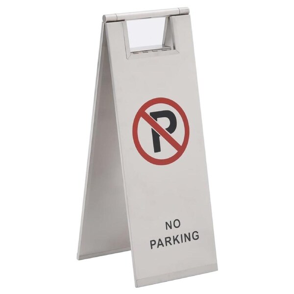 Folding Parking Sign Stainless Steel vidaXL