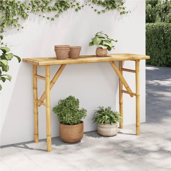 Console Table 115x39x75 cm Bamboo vidaXL