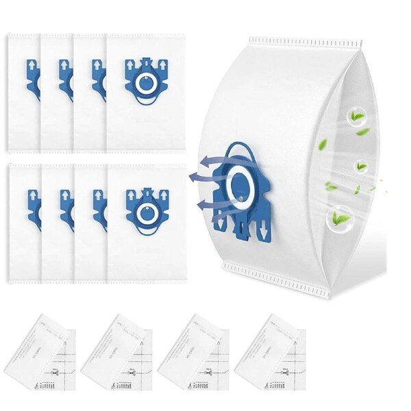 8 x GN HyClean Pure Vacuum Bags – Miele Compatible Dust Bags