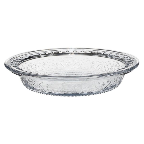 Anchor Hocking Laurel Embossed Pie Dish