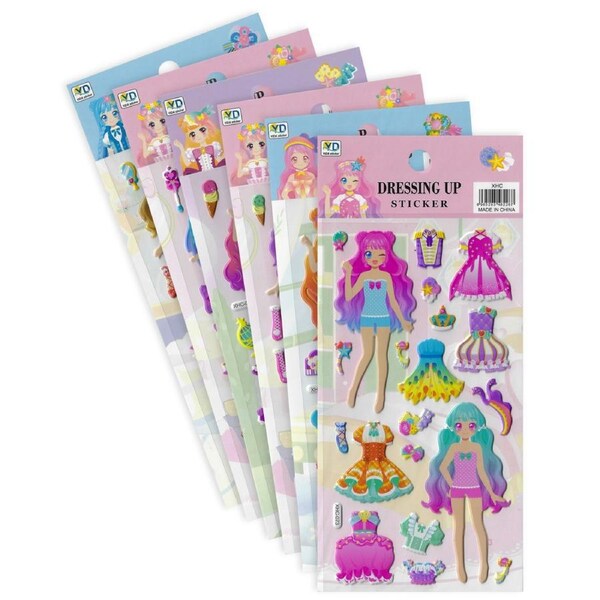 Doll Stickers (6 Sheets)