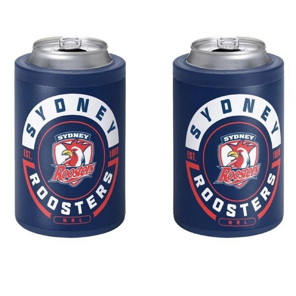 NRL Insulated Can Cooler - Sydney Roosters - Stubby Cooler - Twist Top Lid