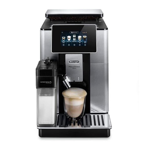 DeLonghi PrimaDonna Soul Fully Automatic Coffee Machine Metal Black ECAM61075MB