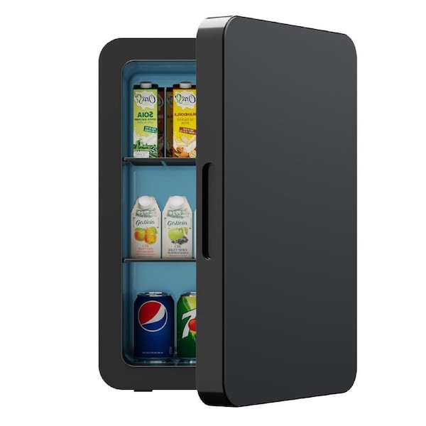 Advwin Mini Fridge 22L Portable Mini Refrigerator 12V Car Fridge Cooler, Black