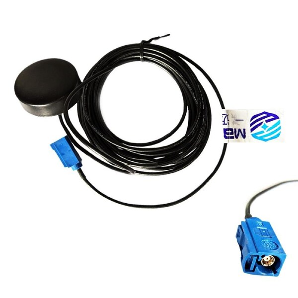 RF Outlet GPS Active Antenna cylinder screw mount 3 meters cable FAKRA connector