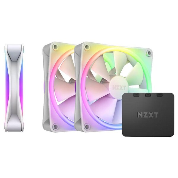 NZXT F120 RGB Duo Fan 120mm PWM White Triple Pack